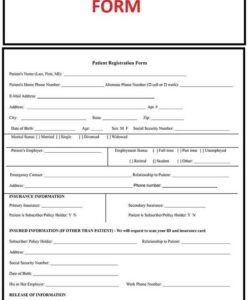 insurance-patient-information-form-template