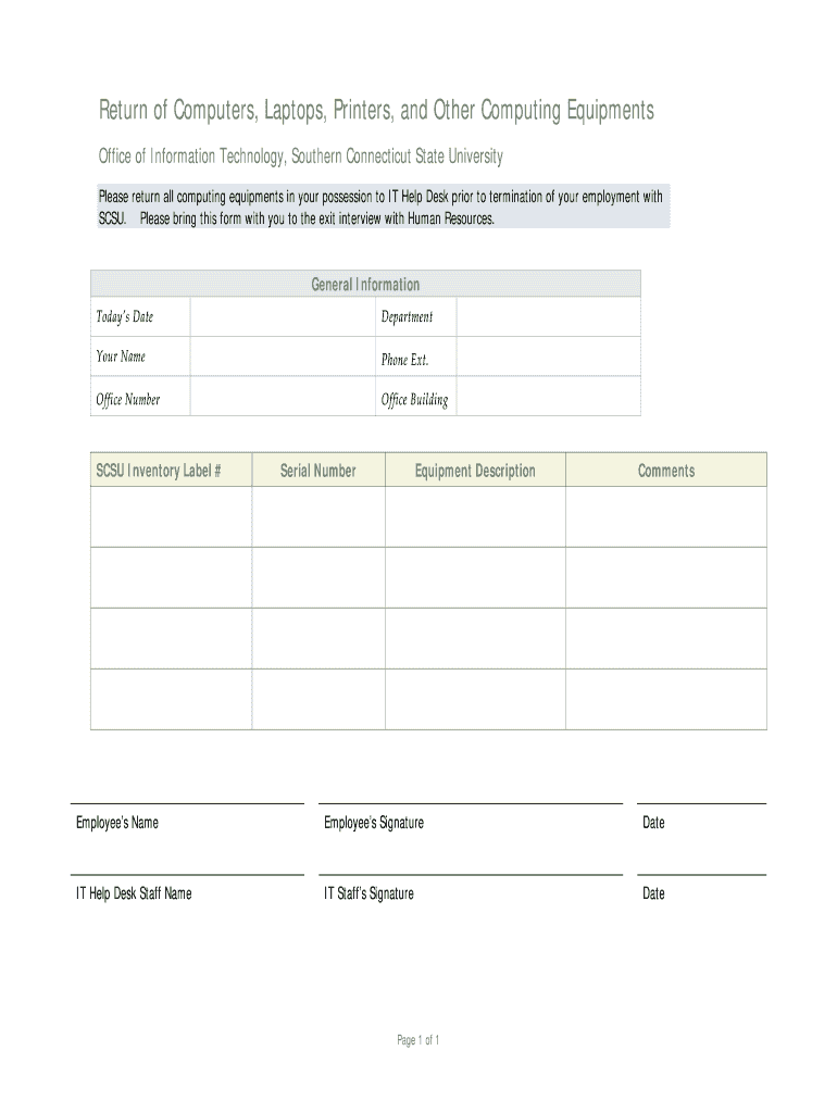 it-equipment-return-form-template