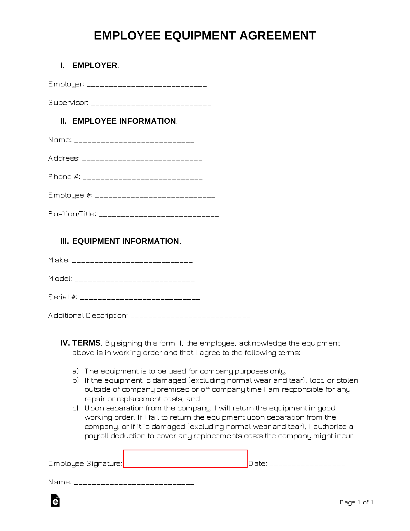 it-new-hire-equipment-form-template