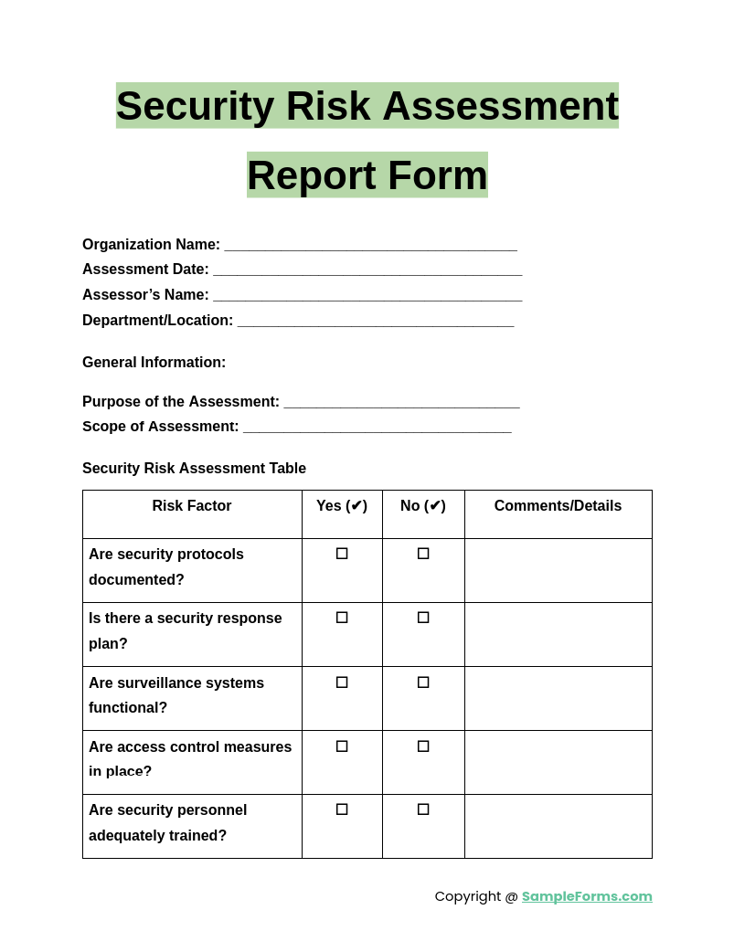 it-security-risk-identification-form-template