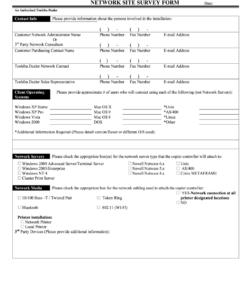 it-site-survey-form-template