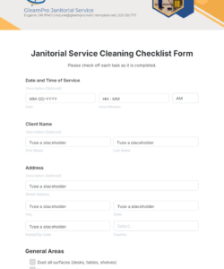 janitor-customer-information-form-template