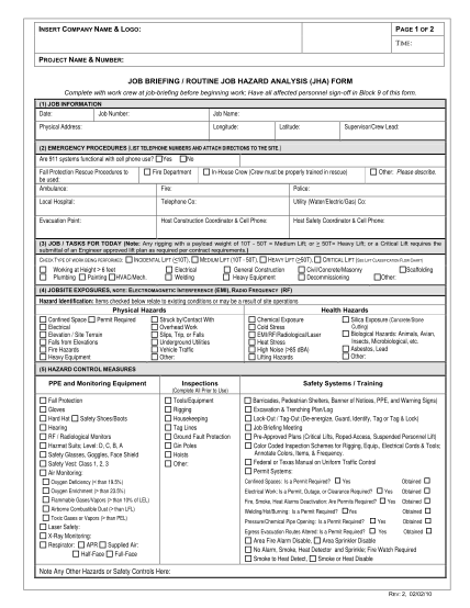 job-safety-assessment-form-template