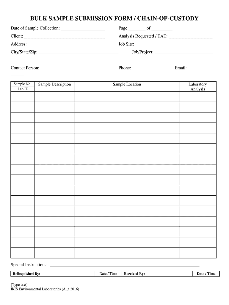 laboratory-chain-of-custody-form-template