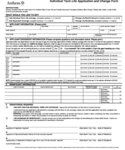 life-insurance-application-form-template