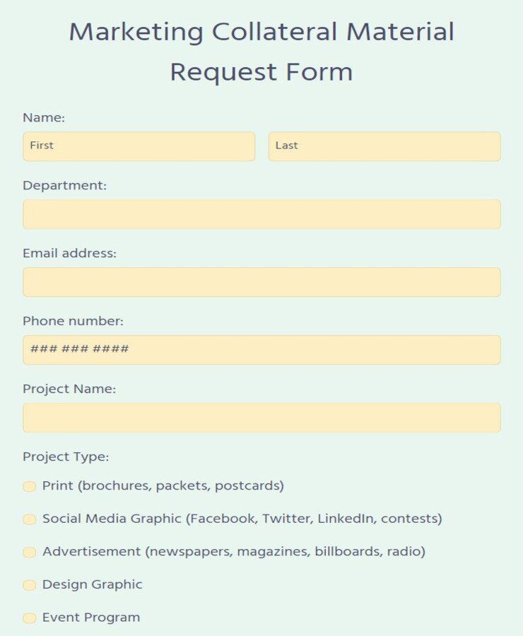 marketing-collateral-request-form-template