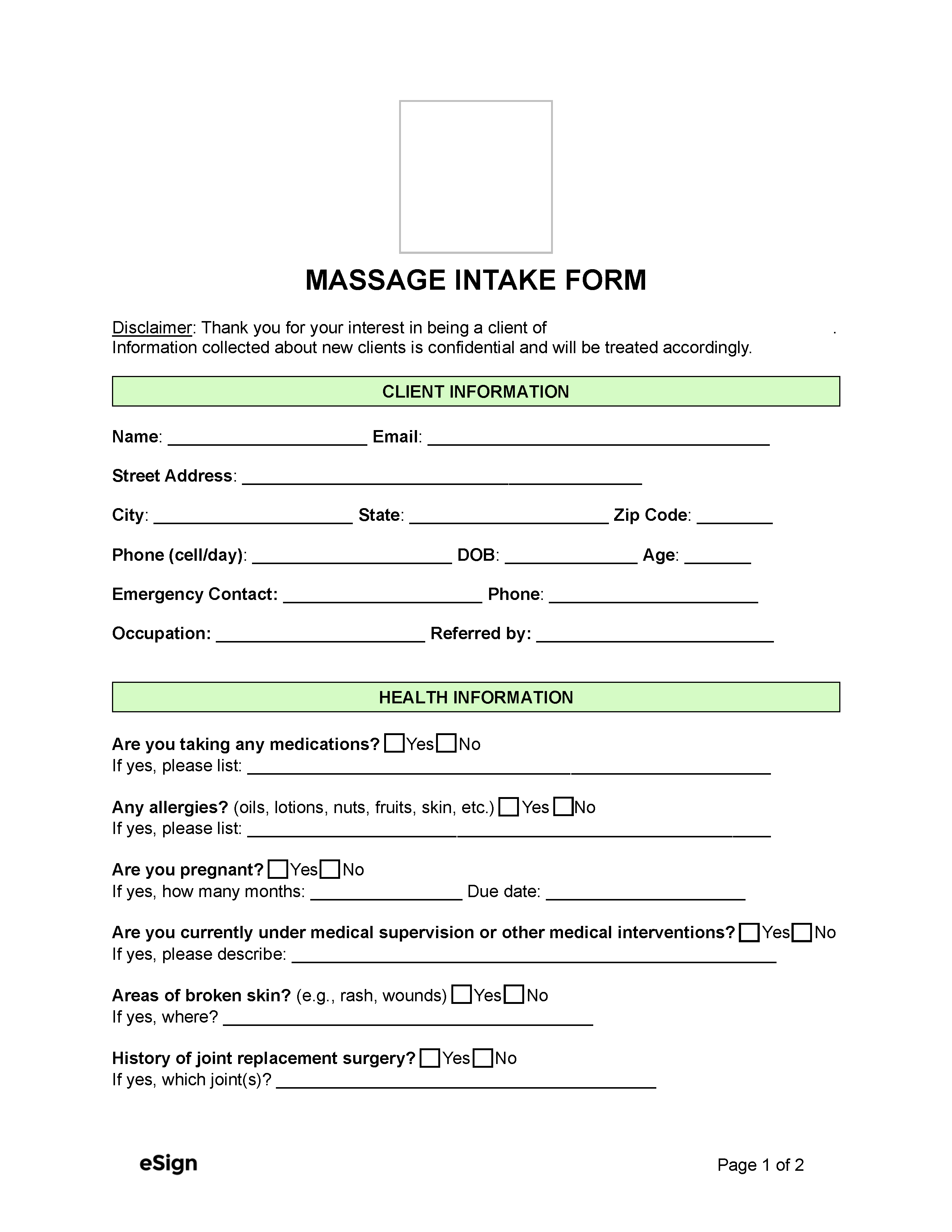 massage-health-intake-form-template