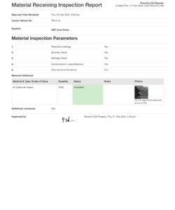 material-receiving-inspection-form-template