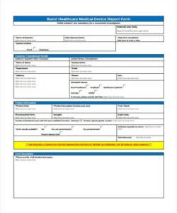 medical-device-complaint-handling-form-template