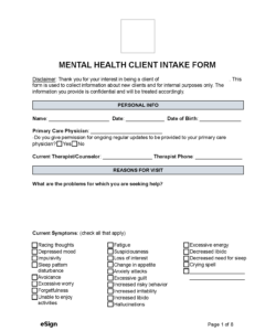 mental-health-intake-form-template