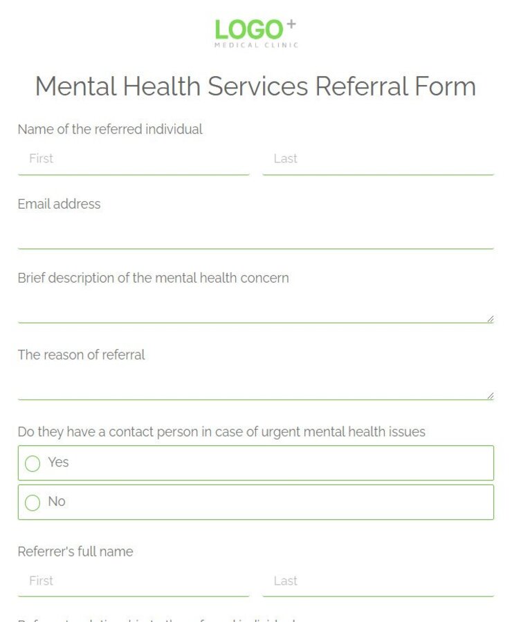 mental-health-referral-form-template