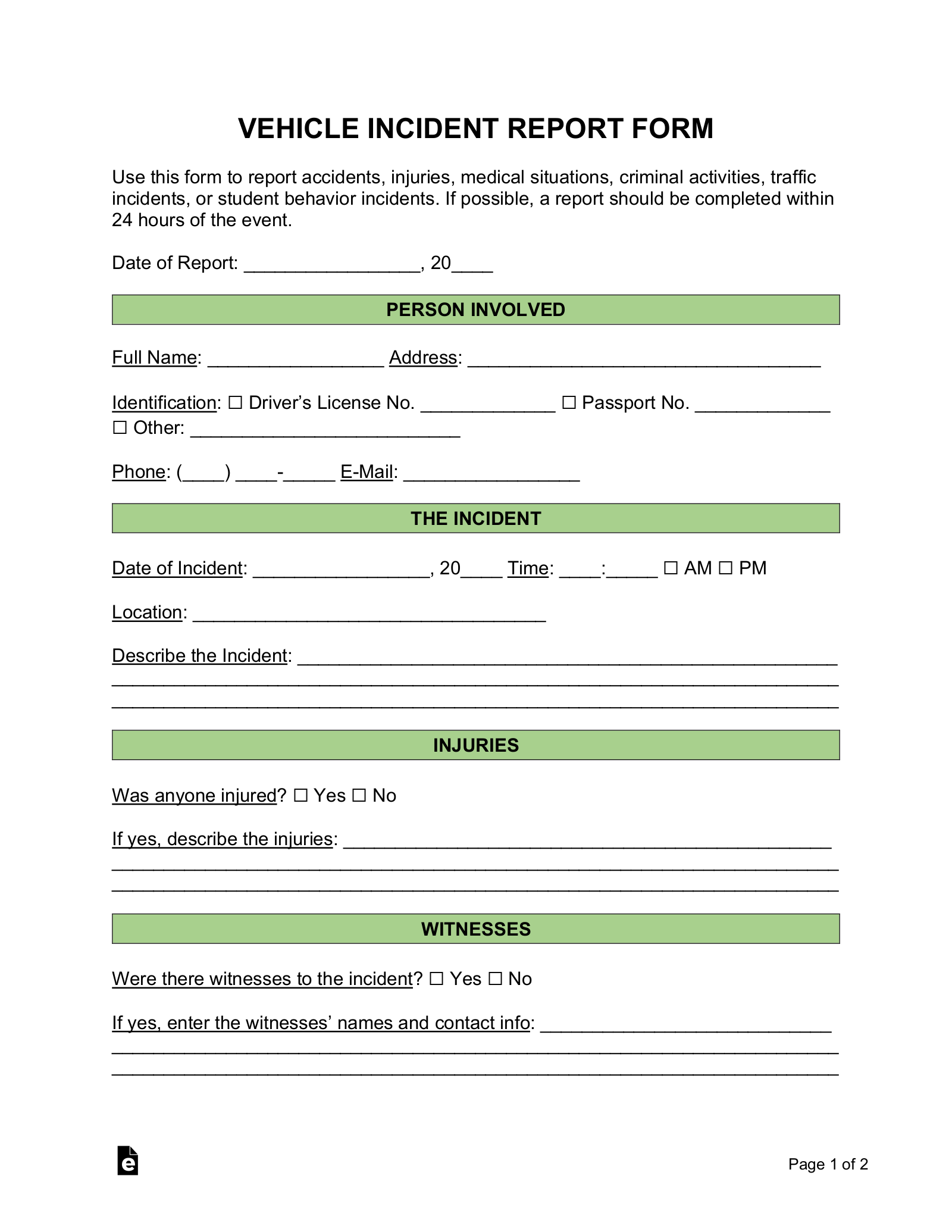 motor-vehicle-accident-form-template