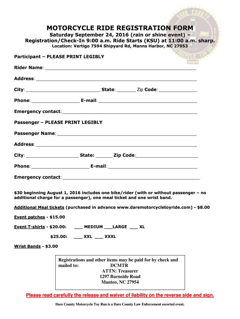motorcycle-ride-registration-form-template