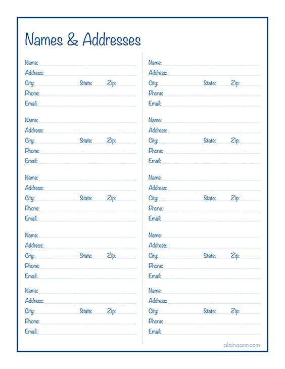 name-and-address-form-template
