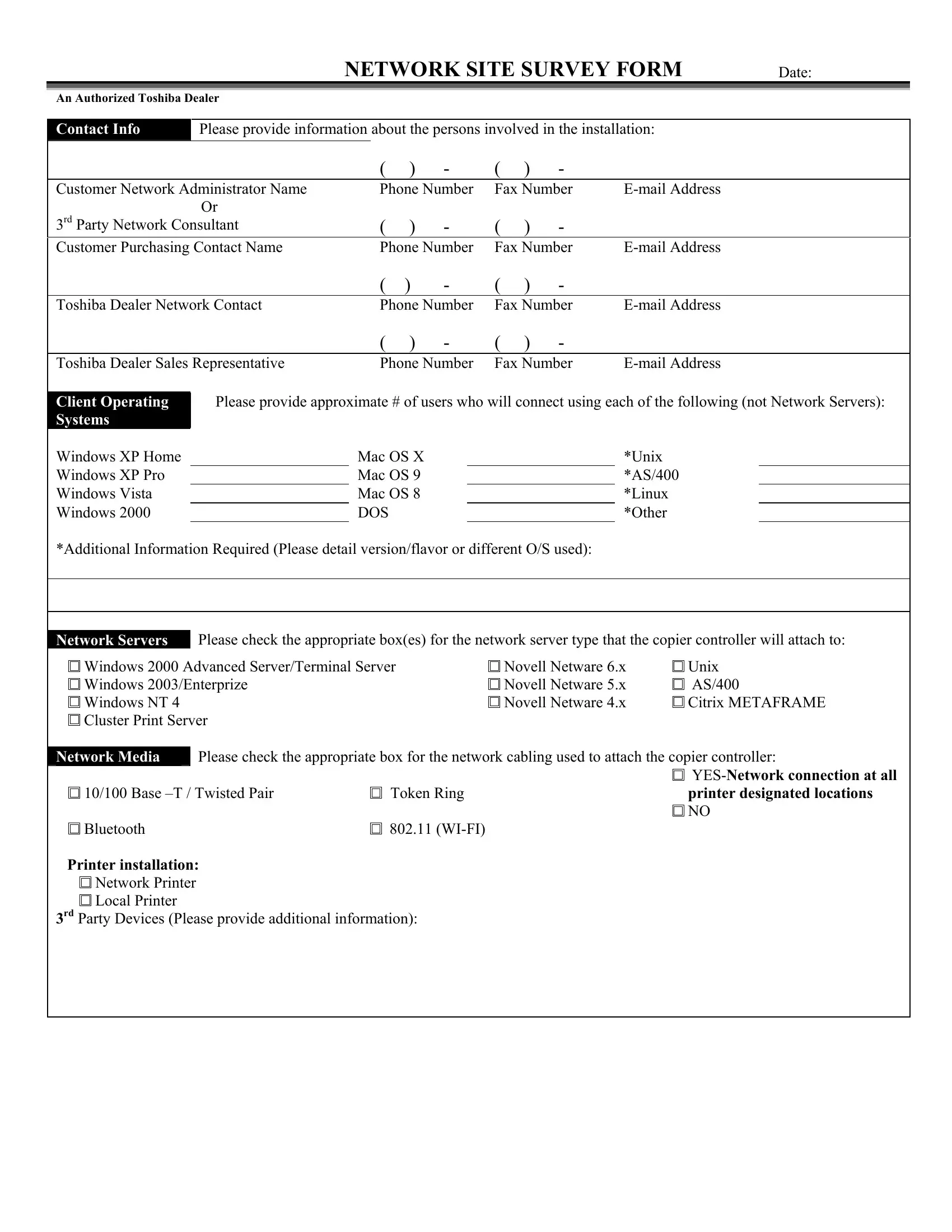 network-site-survey-form-template