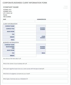 new-company-information-form-template