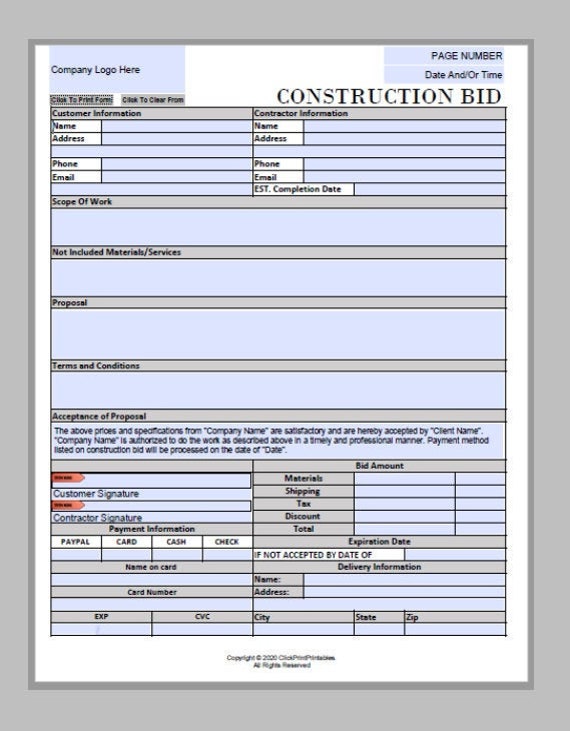new-construction-customer-form-template