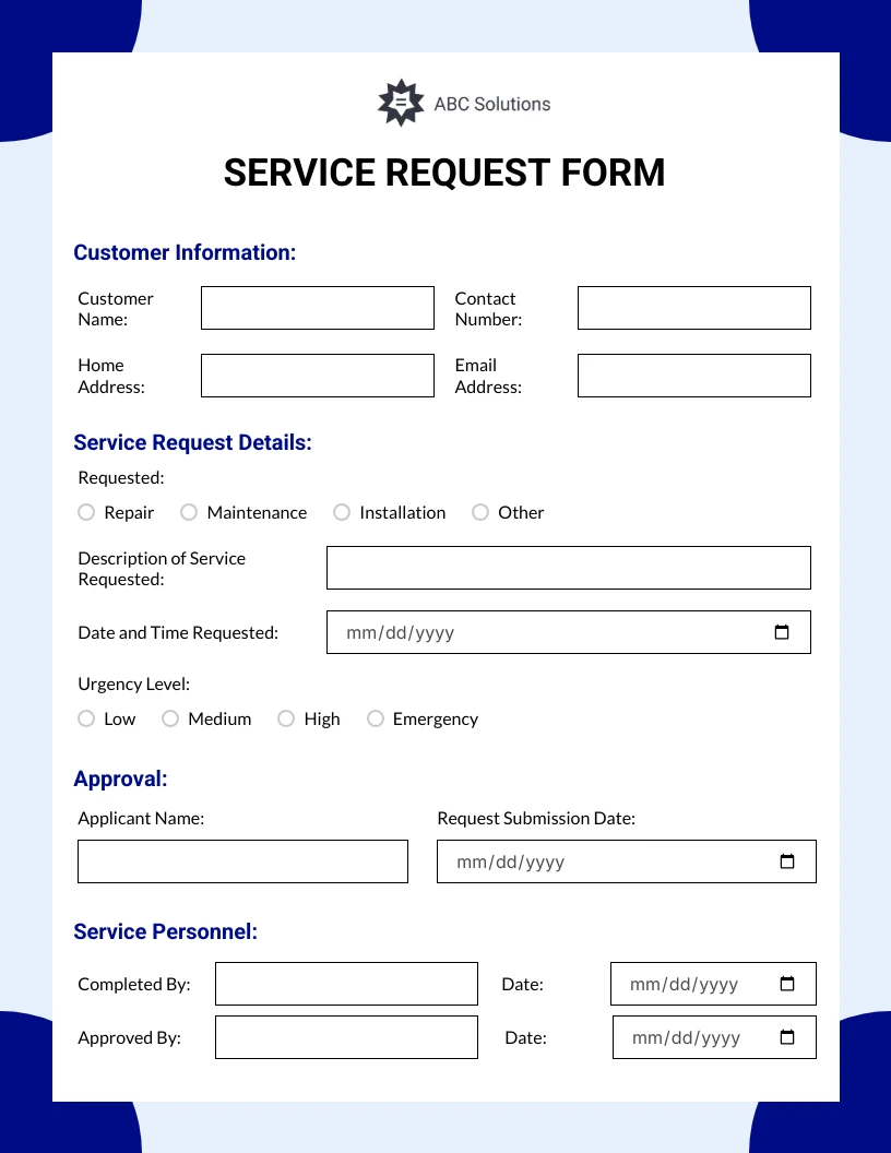 new-customer-request-form-template