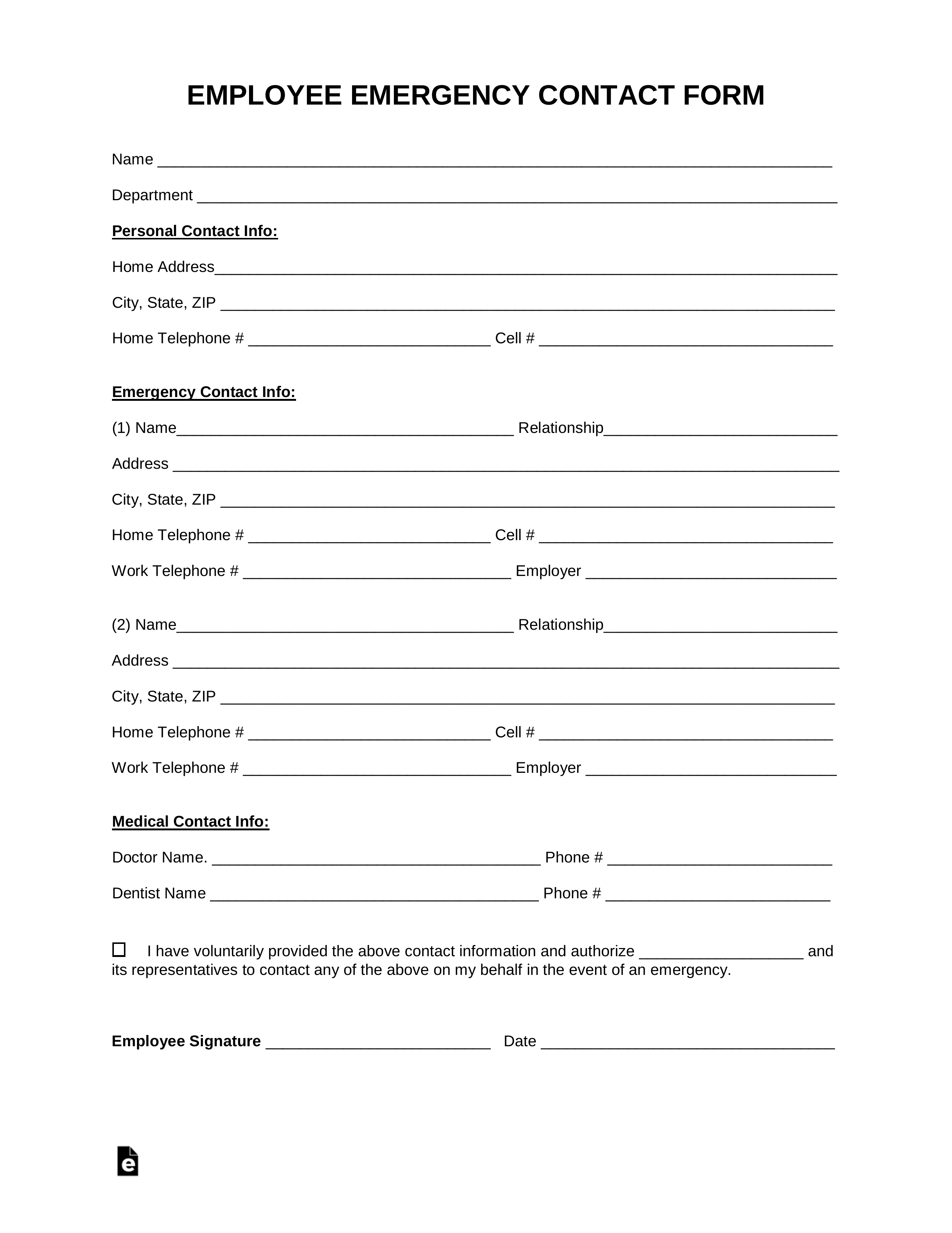 new-employee-contact-form-template