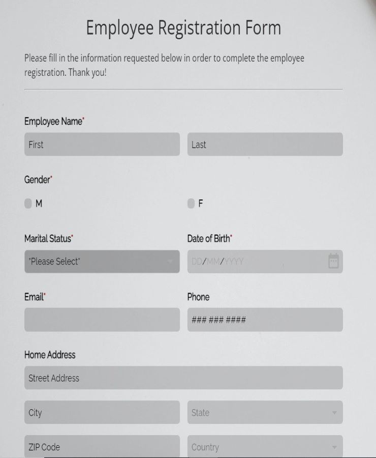 new-employee-registration-form-template