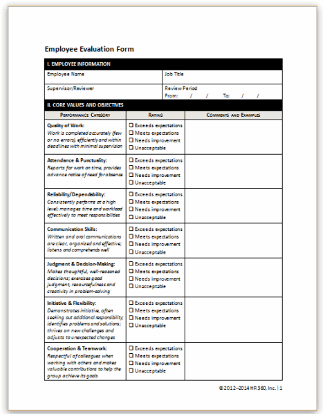 new-hire-evaluation-form-template