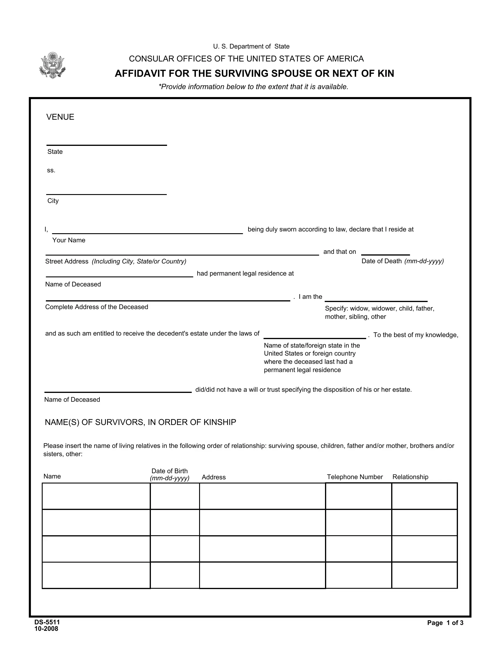 next-of-kin-form-template