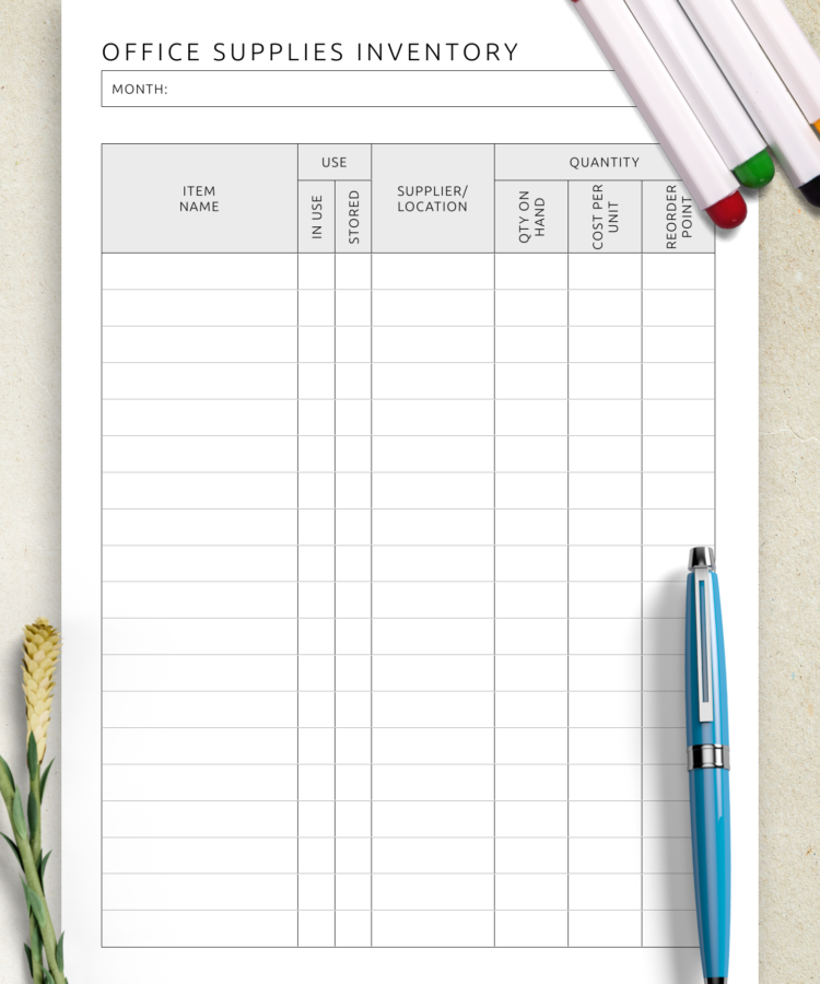 office supplies inventory template in google docs,... Office Supply Inventory Form Template