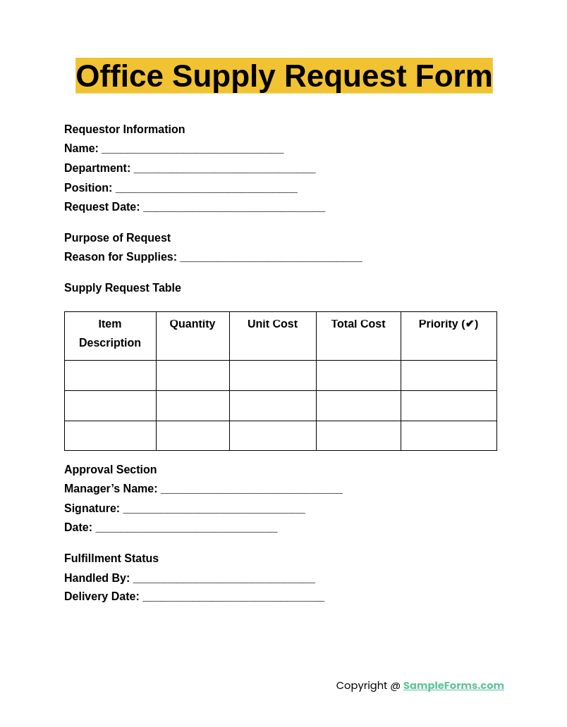 office-supply-request-form-template