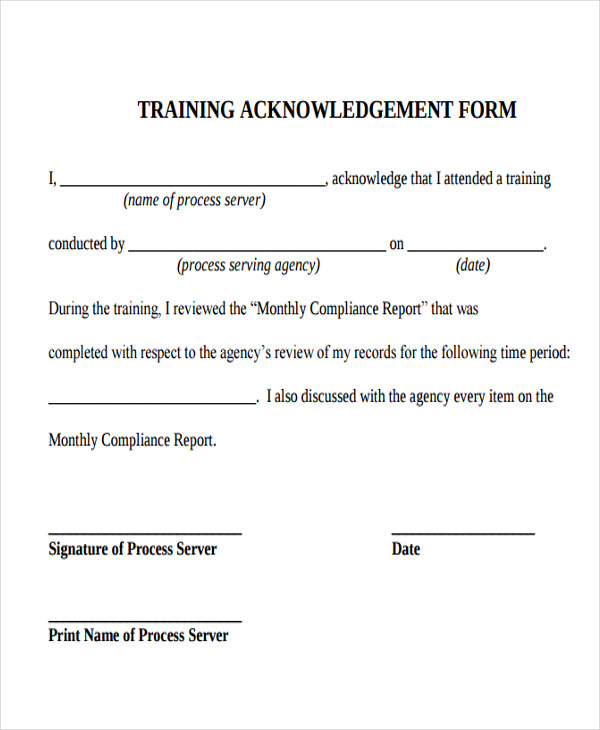 ongoing-training-acknowledgement-form-template
