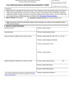orphan-designation-request-form-template