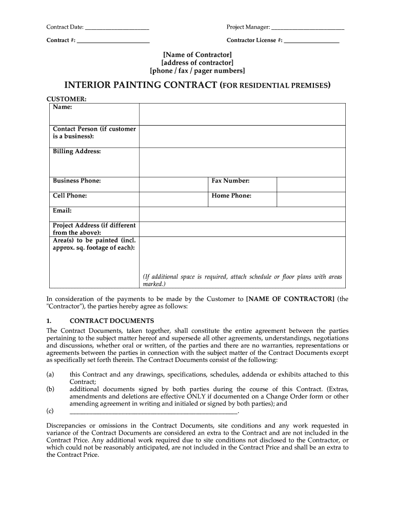 painting-contractor-bid-form-template