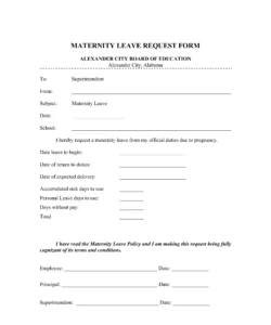 parental-leave-request-form-template