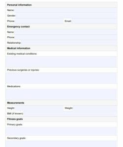 personal-trainer-consultation-form-template