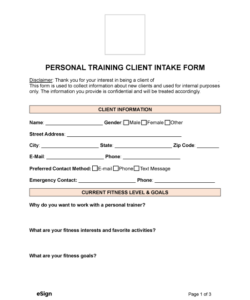 personal-training-client-profile-form-template