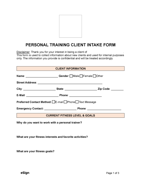 personal-training-client-profile-form-template