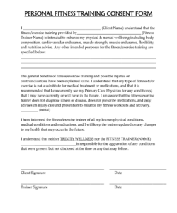 personal-training-consent-form-template
