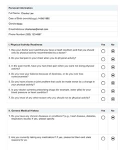 personal-training-questionnaire-form-template