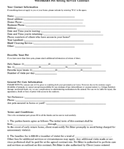 pet-sitting-client-information-form-template