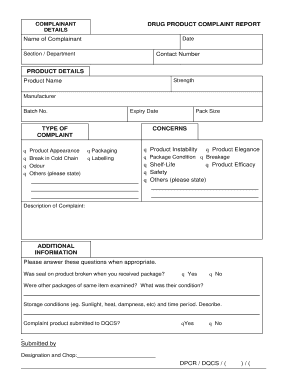 pharmaceutical-product-complaint-form-template