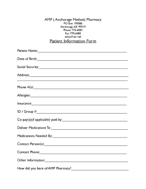 pharmacy-patient-information-form-template