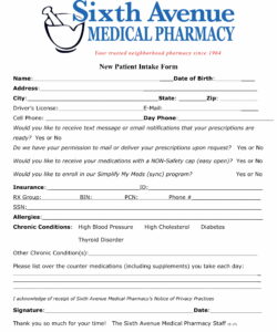 pharmacy-patient-intake-form-template