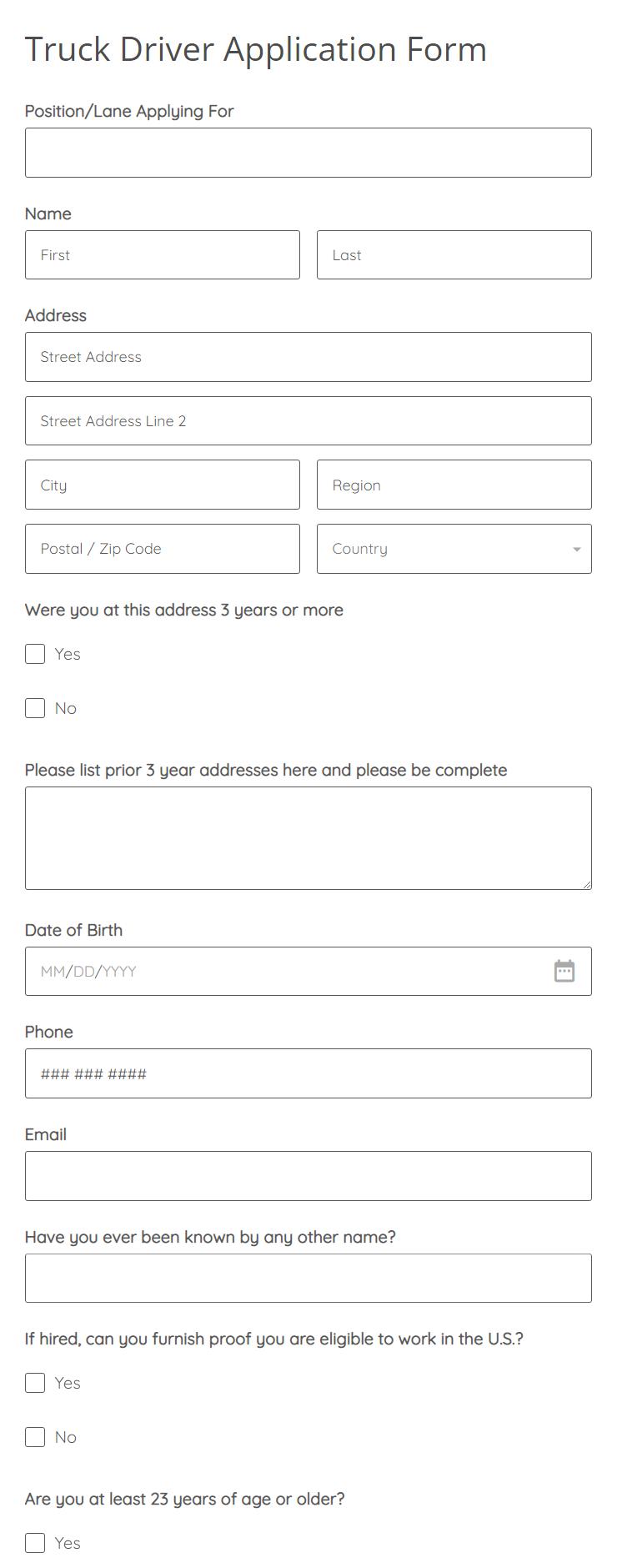 phone-survey-conductor-job-application-form-template
