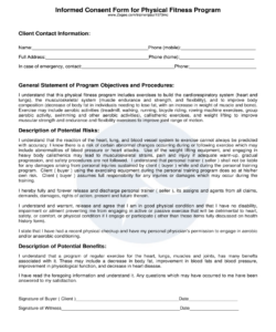 physical-activity-consent-form-template