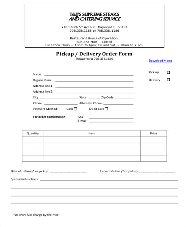 pick-up-delivery-form-template