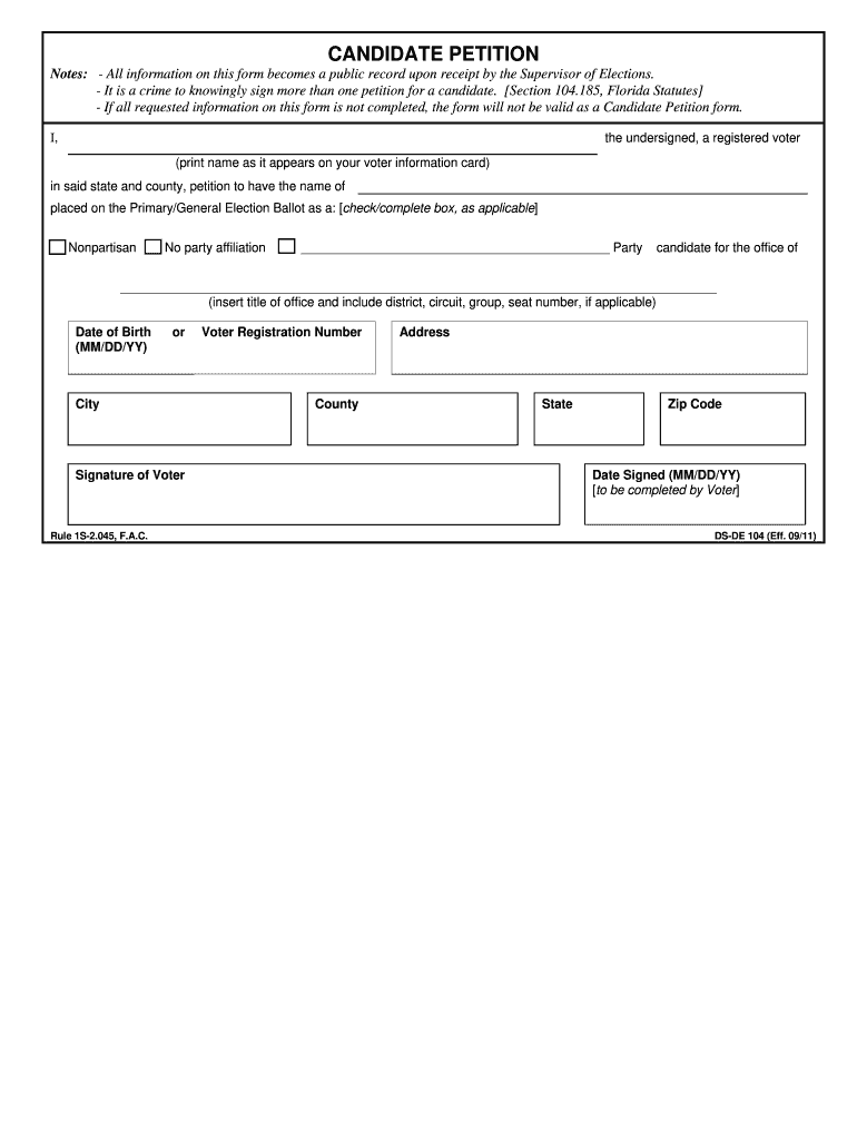 political-candidate-petition-form-template