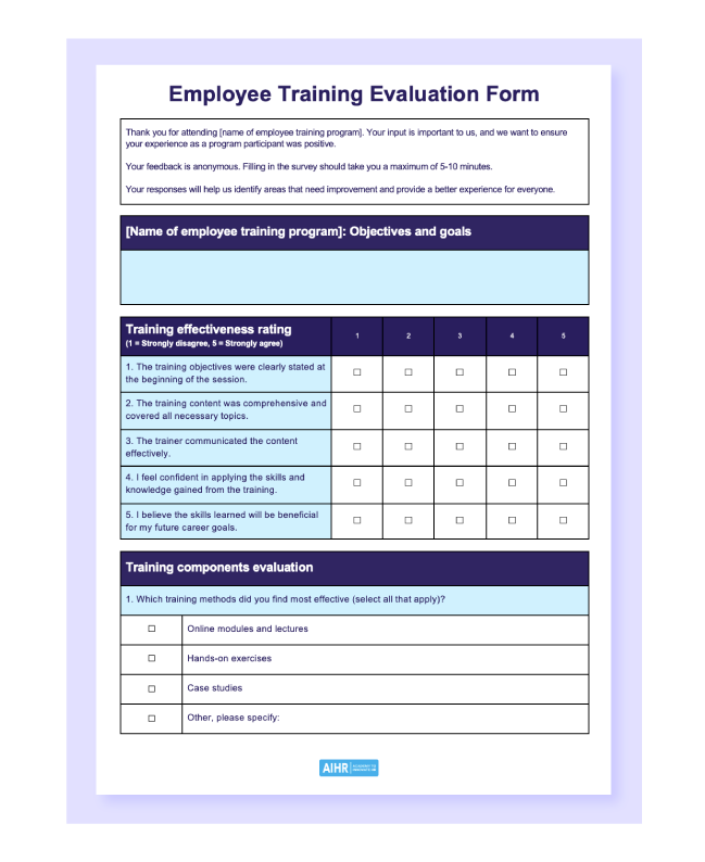 post-training-evaluation-form-template