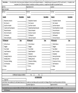 ppe-hazard-assessment-form-template
