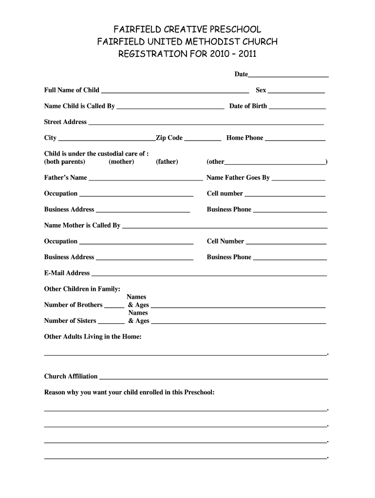 pre-school-admission-form-template