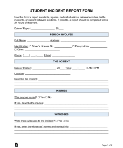 primary-school-accident-form-template