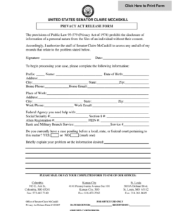 privacy-act-releasea-form-template
